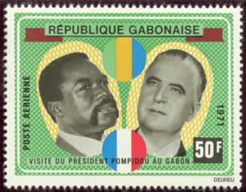Visite Pompidou au Gabon
