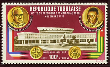 Visite Pompidou au Togo