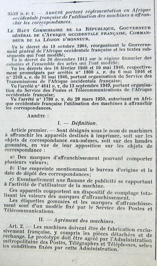 arrêté