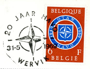 FDC belgique 20ème anniversaire de l'OTAN