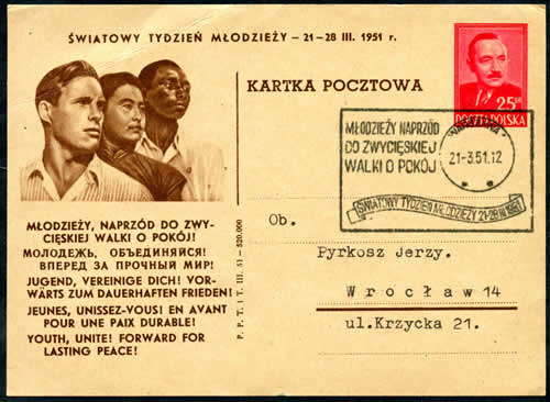 Congrès des jeunes Varsovie mars 51