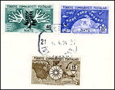 FDC Turquie OTAN 1954