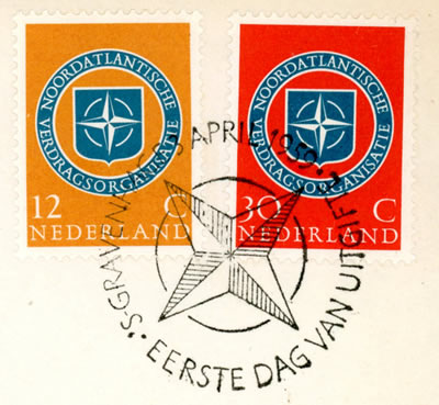 FDC Pays-Bas OTAN 1959