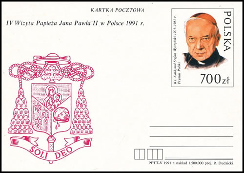 Entier postal cardinal Wyszjinski