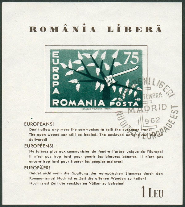 Bloc propagande anti-communiste Roumanie 1962
