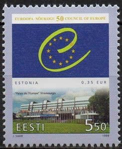 Estonie 50ème anniversaire du Conseil de l'Europe