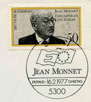 timbre Jean Monnet de RFA FDC