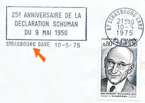 OMEC 25ème anniversaire du plan Schuman Srasbourg gare