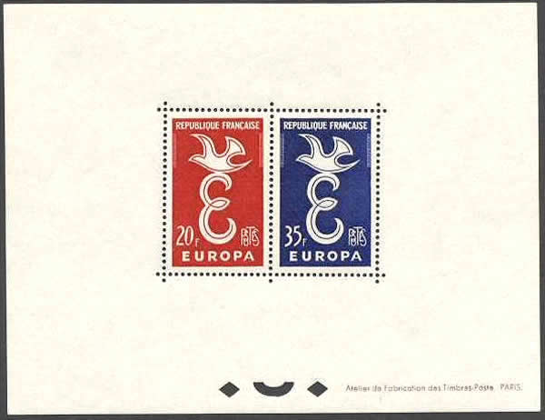 Bloc-Feuillet Europa 1958