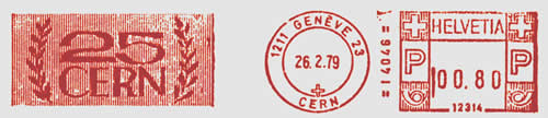EMA CERN Helvetia 12314 25ème anniversaire du CERN