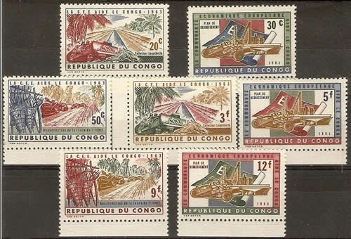 Série de timbre la CEE aide le Congo
