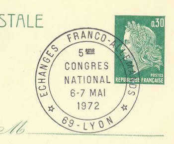 Echanges franco-allemands congrès de 1972