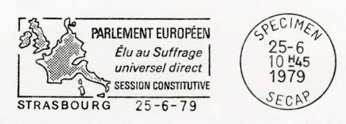OMEC specimen réunion constitutive du parlement européen 1979