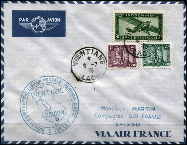 Premier Vol Vientiane Saigon 1939