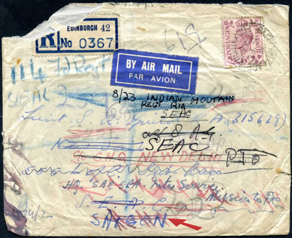 Lettre pour un Lieutenant du SEAC qui a déjà quitté Saigon