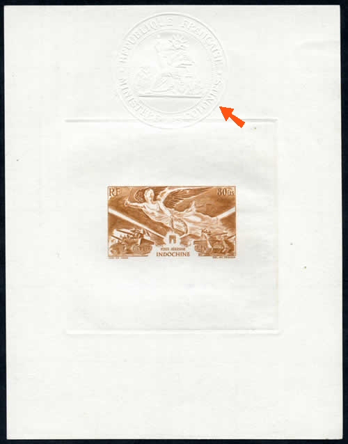 Epreuve de Luxe du timbre Victoire