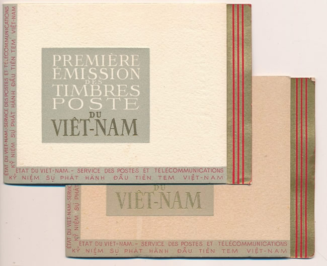 Deux nuances de la couverture du premier carnet du Viet-Nam