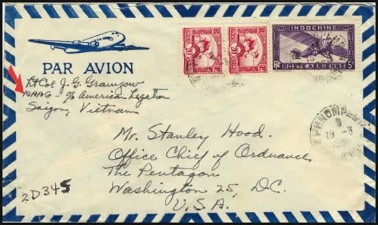 Lettre du MAAG 1950