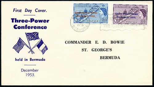 FDC des timbres surchargés