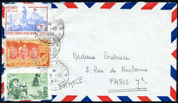 Lettre à 300d pour la France octobre 1955