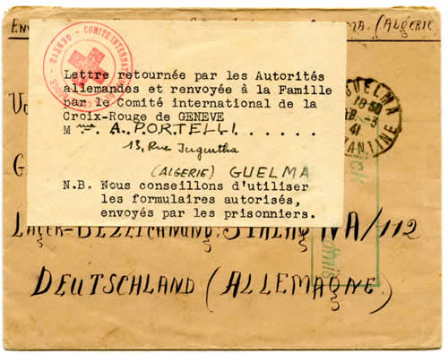 Lettre pour un prisonnier refusée par l'armée allemande