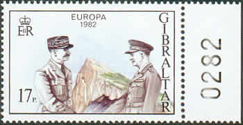 gal Giraud et Gal Eisenhower à Gibraltar