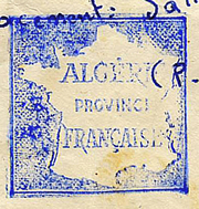 "griffe "Algérie province française