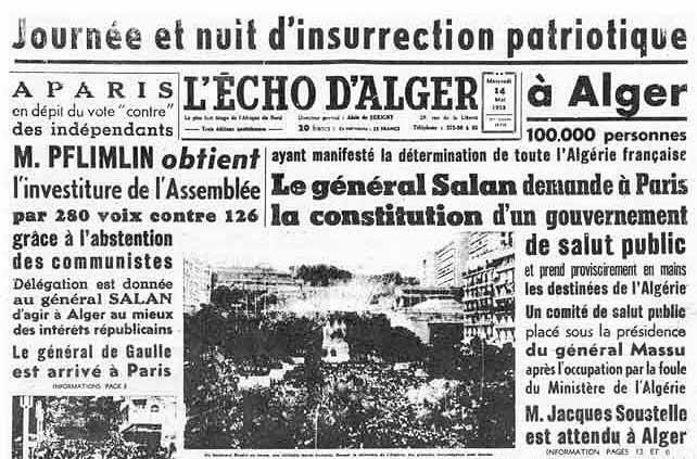 Echo d'Alger 14 Mai 1958