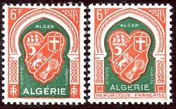 6F Alger avec ou sans "REPUBLIQUE FRANCAISE"